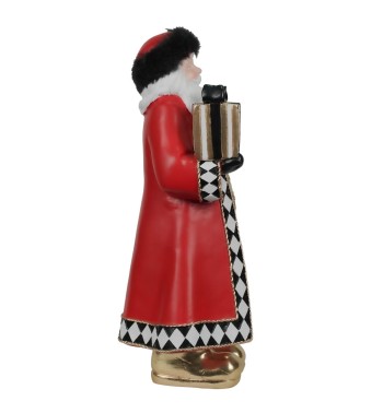Babbo Natale Decorativo in Resina H.30 cm