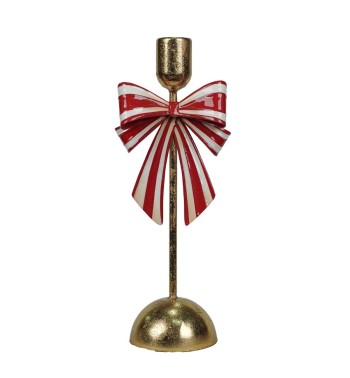 Candelabro Natalizio con Fiocco 2 Misure