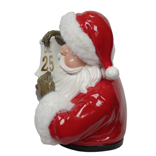 Busto di Babbo Natale in Resina H.33 cm