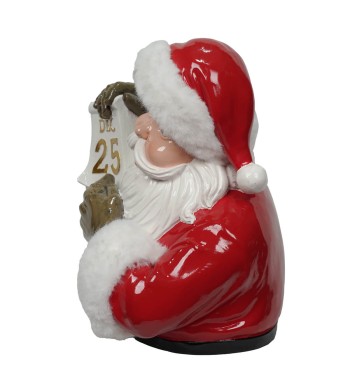 Busto di Babbo Natale in Resina H.33 cm