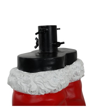 Base per Albero di Natale con Babbo Natale in Resina H.65 cm