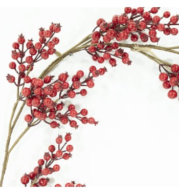 Tralcio Natalizio con Bacche e Gancio L.180 cm