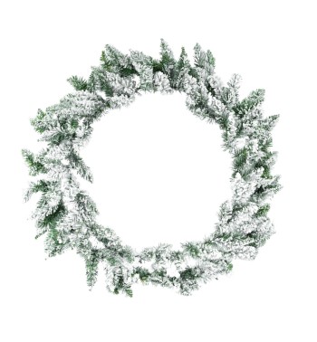 Ghirlanda Natalizia Innevata D.80 cm in PVC