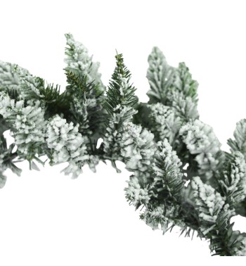 Ghirlanda Natalizia Innevata D.80 cm in PVC