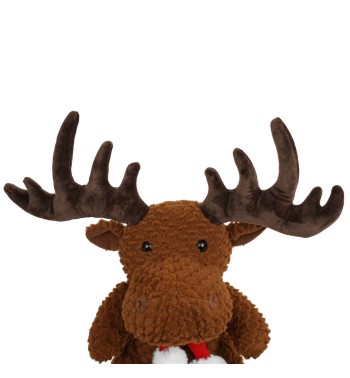 Peluche Renna Natalizia Marrone 2 Misure