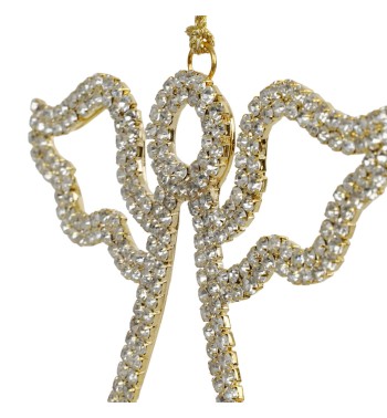 Angelo Natalizio da Appendere con Strass 10x9 cm