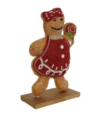 Omino di Marzapane Natalizio con Strass 2 Modelli