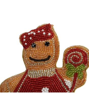 Omino di Marzapane Natalizio con Strass 2 Modelli