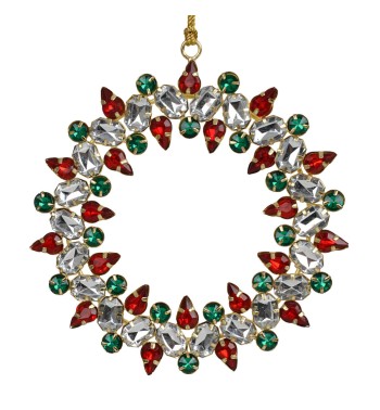 Ghirlanda Natalizia con Gemme Colorate da Appendere 2 Misure