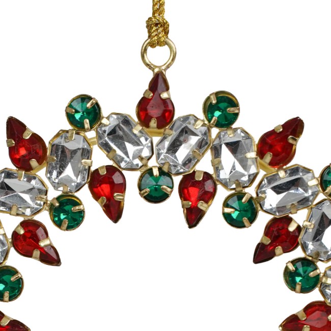 Ghirlanda Natalizia con Gemme Colorate da Appendere 2 Misure