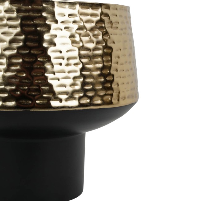 Vaso Elegante in Metallo Oro e Nero 2 Misure