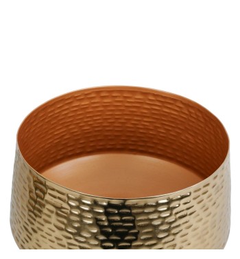 Vaso Elegante in Metallo Oro e Nero 2 Misure