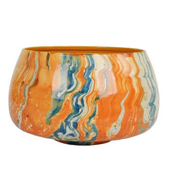 Vaso in Metallo Effetto Marmo 2 Misure