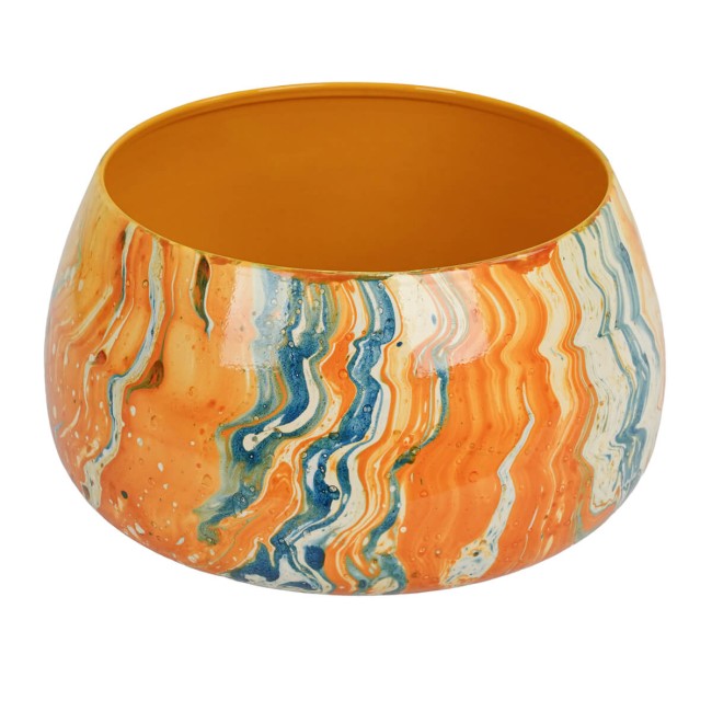 Vaso in Metallo Effetto Marmo 2 Misure