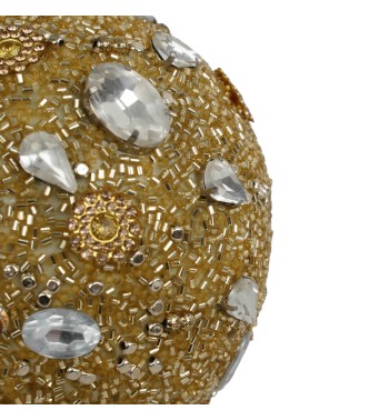 Pallina di Natale con Gemme D.10 cm 2 Colori