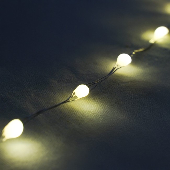 Catena Luminosa 10 m 300 LED Bianco Caldo con Rocchetto