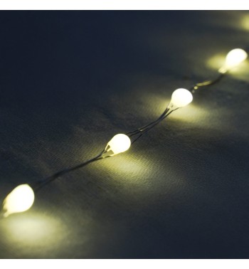 Catena Luminosa 10 m 300 LED Bianco Caldo con Rocchetto