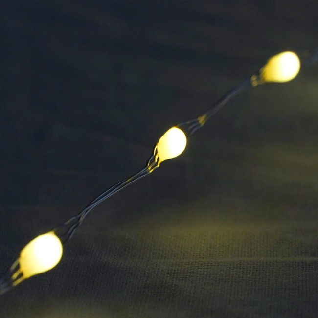 Catena Luminosa 30 m 800 LED Bianco Caldo con Rocchetto