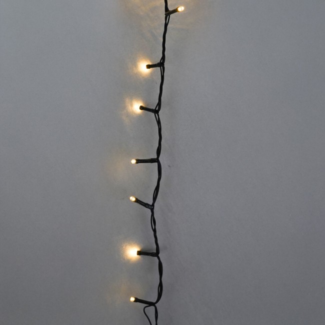 Catena Luminosa 24 m 480 LED Bianco Naturale Funzione Memory Cavo verde