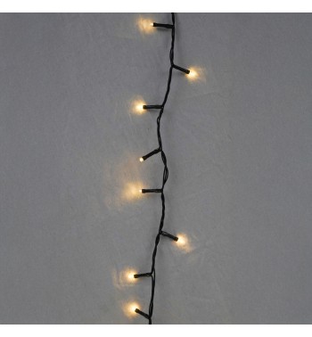 Catena Luminosa 35 m 700 LED Bianco Naturale Funzione Memory Cavo Verde