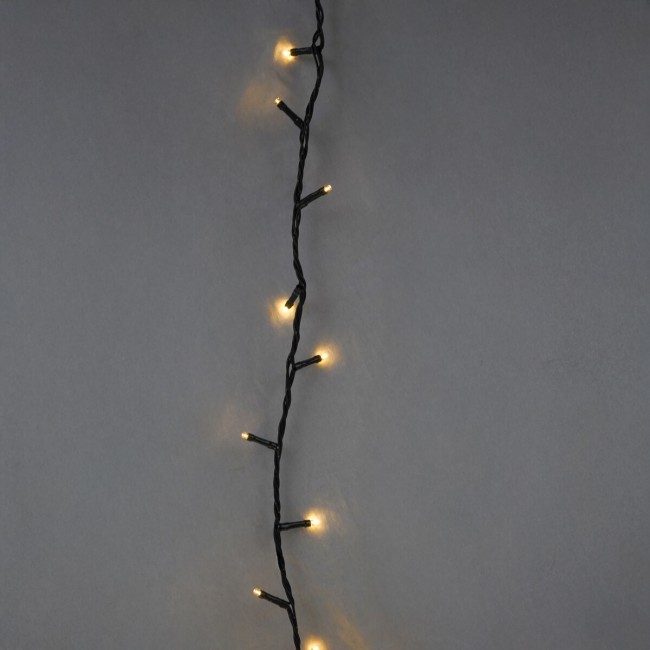 Catena Luminosa 50 m 1000 LED Bianco Naturale Funzione Memory Cavo Verde