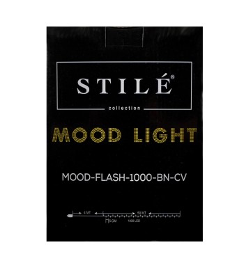 Catena Luminosa 1000 Flash Cavo Verde Bianco Naturale 50 m