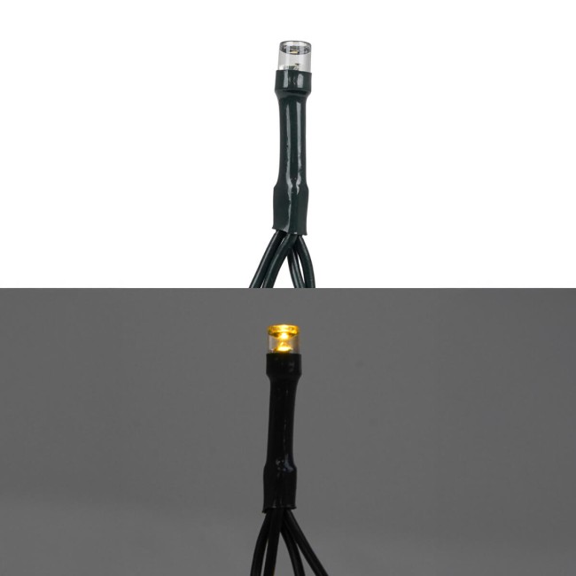 Catena Luminosa 300 Flash Cavo Verde Bianco Naturale 15 m