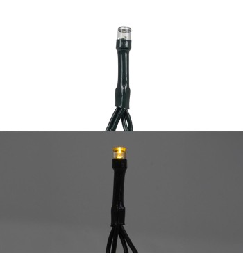 Catena Luminosa 300 Flash Cavo Verde Bianco Naturale 15 m