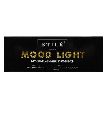 Catena Luminosa 10 m 150 LED Flash Bianco Naturale Cavo Bianco