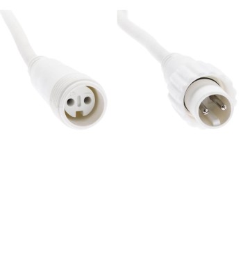 Pioggia Luminosa Prolungabile | Cavo Bianco 3 x h.0,9 mt | 156 Led Bianco Freddo + 18 Flash