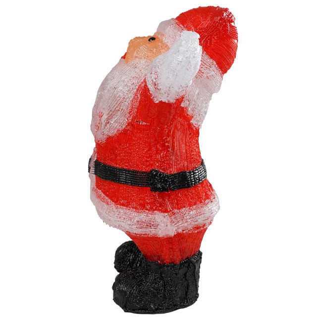 Babbo Natale Luminoso con Led in Acrilico 2 Modelli