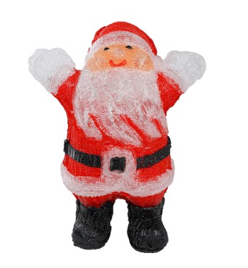 Babbo Natale Luminoso con Led in Acrilico 2 Modelli