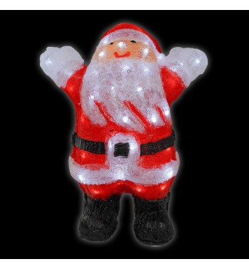 Babbo Natale Luminoso con Led in Acrilico 2 Modelli