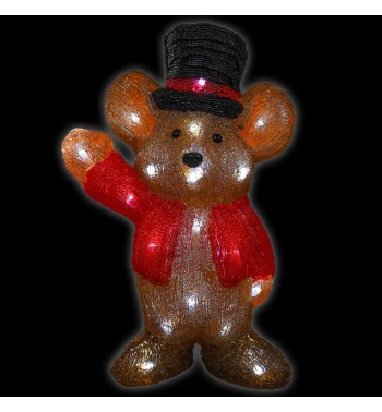 Topino Luminoso in Acrilico con 30 Led H.40 cm