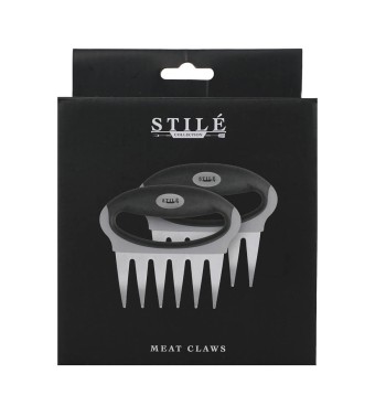 Set 2 Accessori per Sfilacciare la Carne in Acciaio Inox