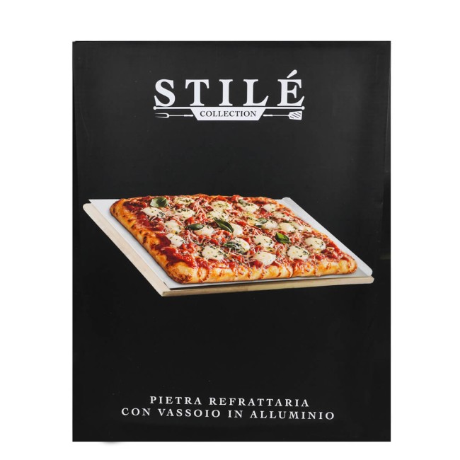 Pietra Refrattaria con Piatto in Alluminio