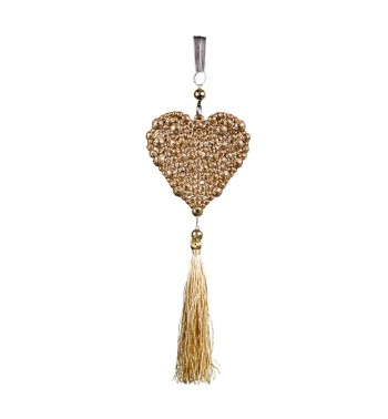 Cuore con Nappa Platino da Appendere