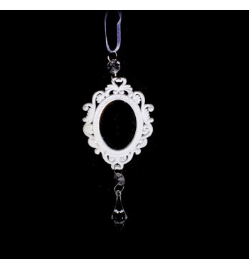 Specchio Ovale da Appendere H.20 cm