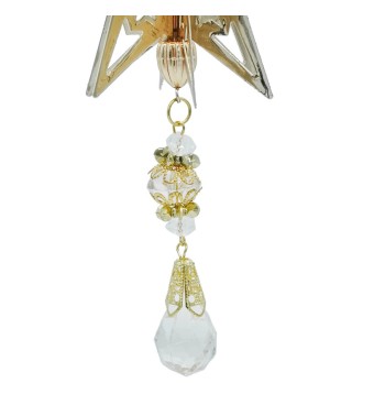 Stella Natalizia 3D con Pendente da Appendere Oro