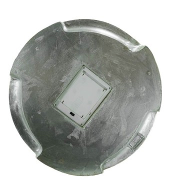 Campana con Albero di Natale in Resina Oro con Luci Led