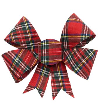 Fiocco Natalizio da Appendere H.18 cm 2 Colori