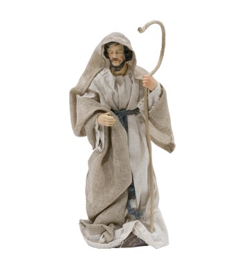 Natività in Poliresina e Tessuto 8 Pz H.30 cm