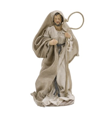 Natività in Poliresina e Tessuto 8 Pz H.40 cm