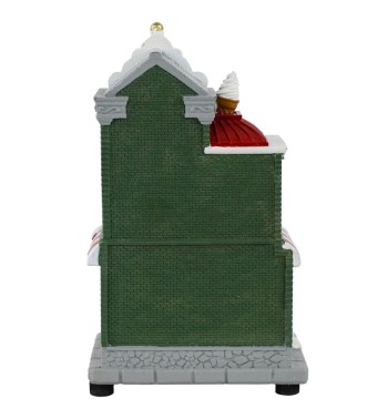 Gelateria Natalizia con Luci in Resina H.24 cm