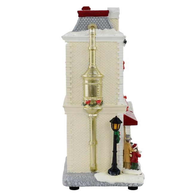 Caffetteria Natalizia con Luci in Resina H.27,5 cm