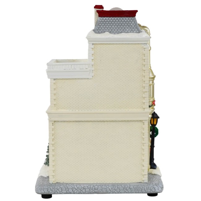 Caffetteria Natalizia con Luci in Resina H.27,5 cm