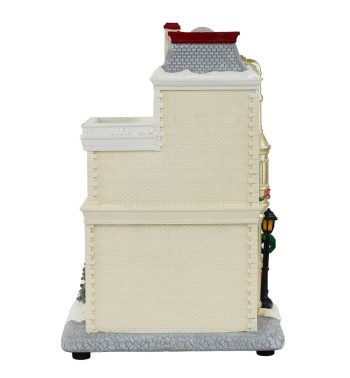 Caffetteria Natalizia con Luci in Resina H.27,5 cm