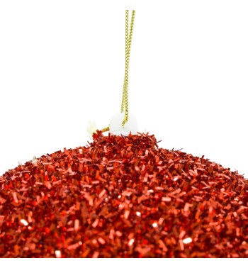 Palla di Natale Glitterata D.20 cm Conf. da 1 Pz
