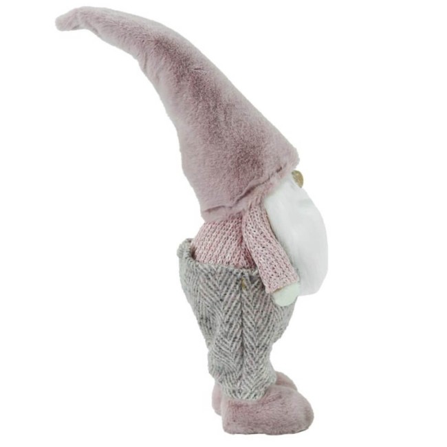 Babbo Natale con Abito Rosa H.41,5 cm