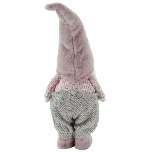 Babbo Natale con Abito Rosa H.41,5 cm